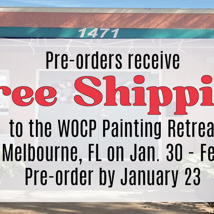 Free Freight on FL WOCP Retreat pre-orders - Melbourne, FL on Jan 30 - Feb 2