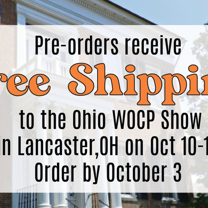 Free freight to Ohio WOCP show in Lancaster on October 10-13