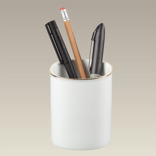 3.25" Gold Banded Pencil Cup