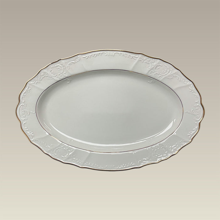 14.25" Double Gold Banded Bernadotte Platter
