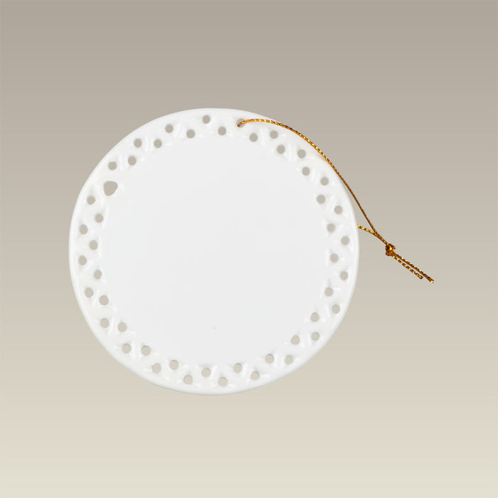 3.25" Round Openwork Ornament, SELECTED SECONDS