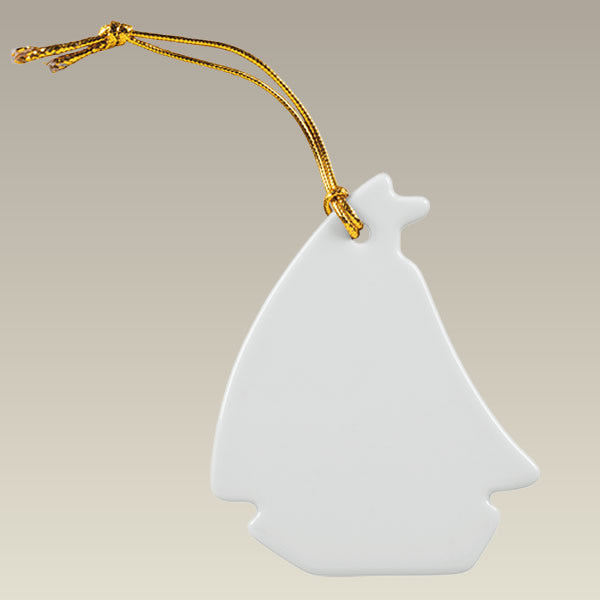 Sailboat Ornament, 3.5", SELECTED SECONDS