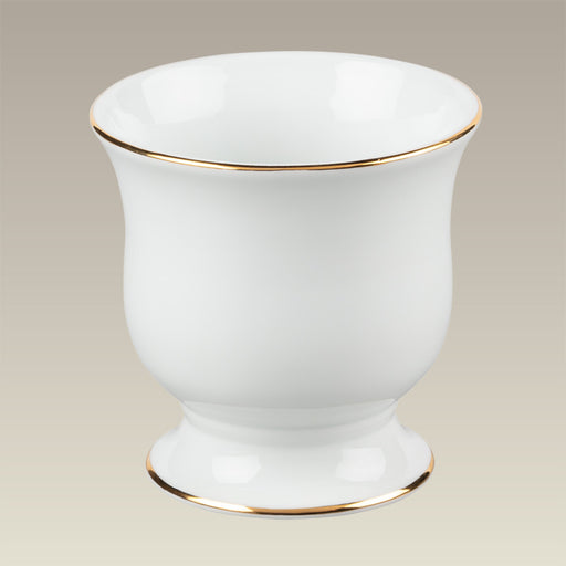 Cache Pot Candle Holder w/ Double Gold Band
