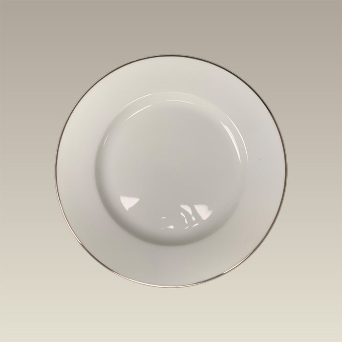 11" Single Platinum Banded Rim Plate