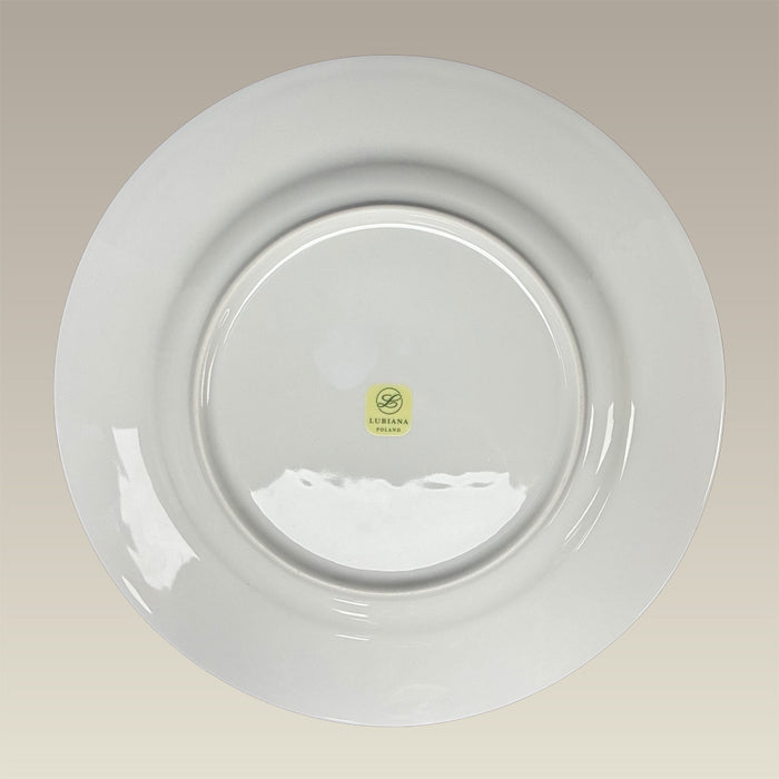 11.87" Ultra White Rim Shape Charger Plate, SELECTED SECONDS