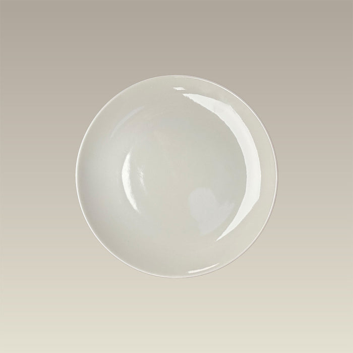 8" Warm White Coupe Salad Plate, SELECTED SECONDS