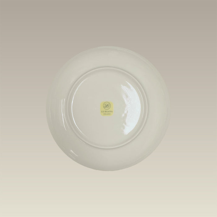 8" Warm White Coupe Salad Plate, SELECTED SECONDS