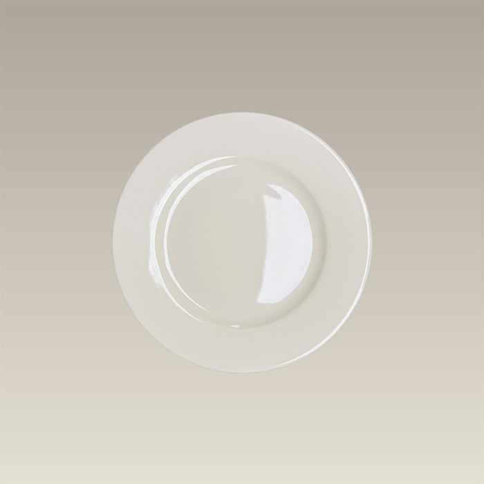 6.25" Warm White Rim B&B Plate