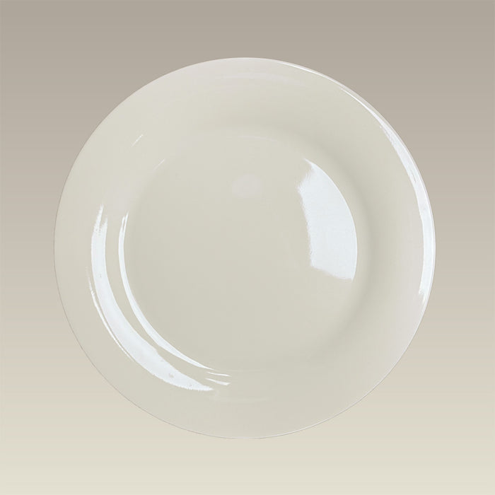 10.75" Warm White Transition Dinner Plate, SELECTED SECONDS