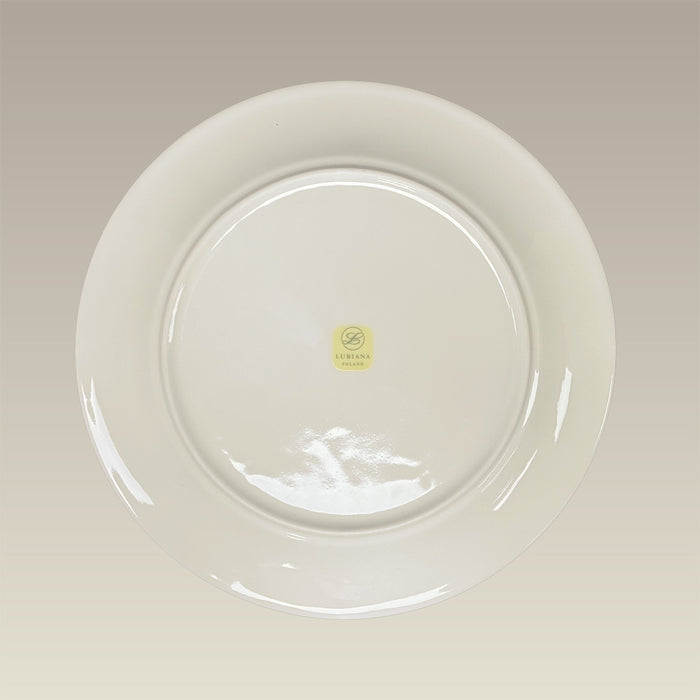 10.75" Warm White Transition Dinner Plate, SELECTED SECONDS