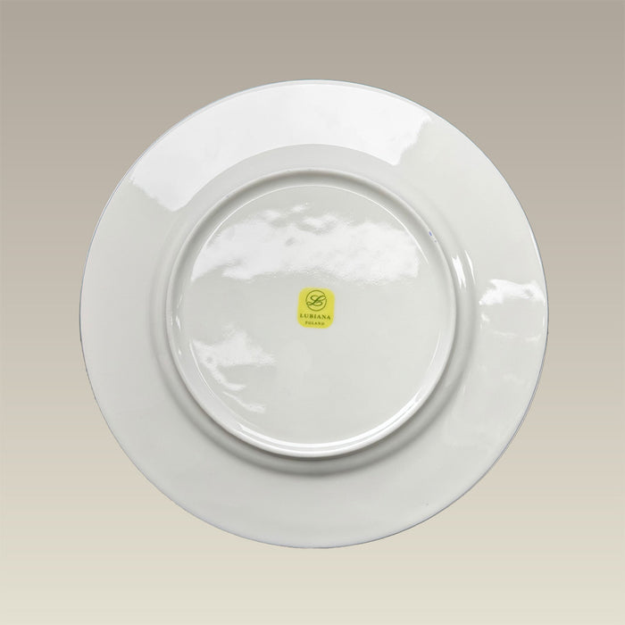 10.43" Warm White Rim Plate, SELECTED SECONDS