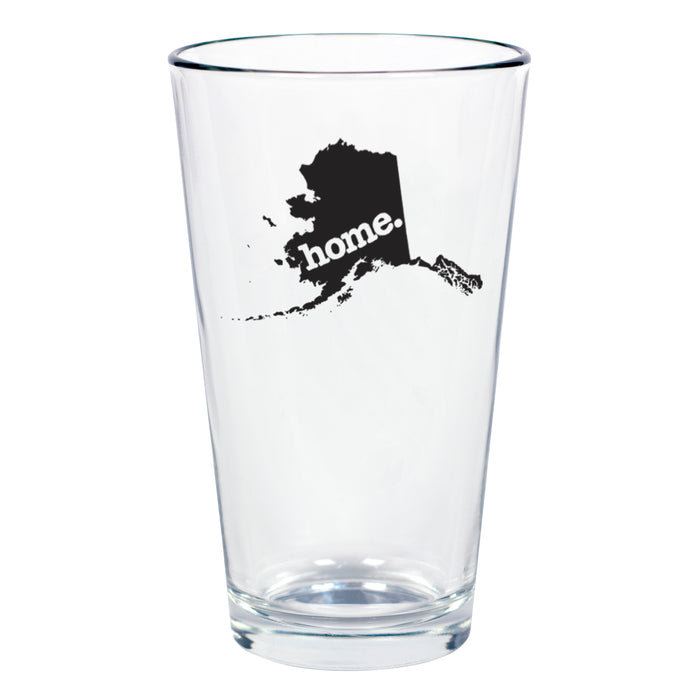home. Pint Glass - Alaska, Set of 12