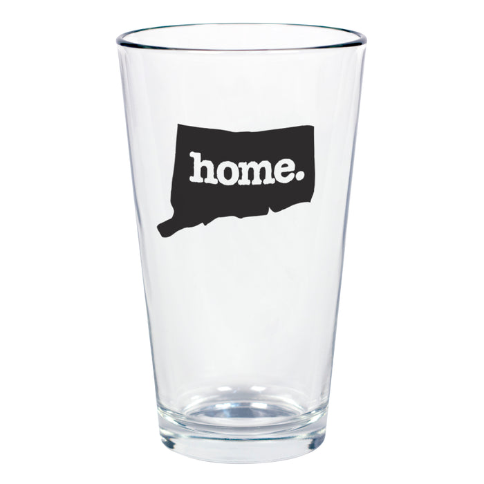 home. Pint Glass - Connecticut, Set of 12