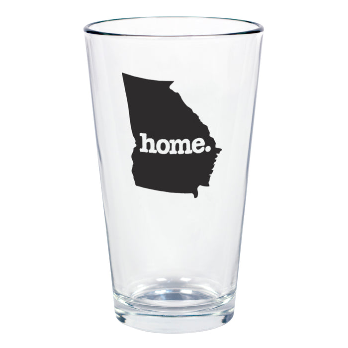 home. Pint Glass - Georgia, Set of 12