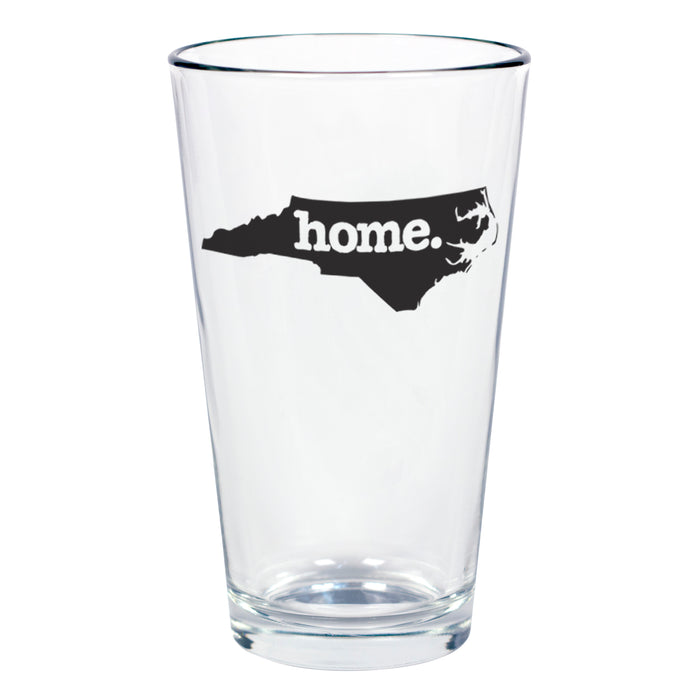 home. Pint Glass - North Carolina, Set of 12