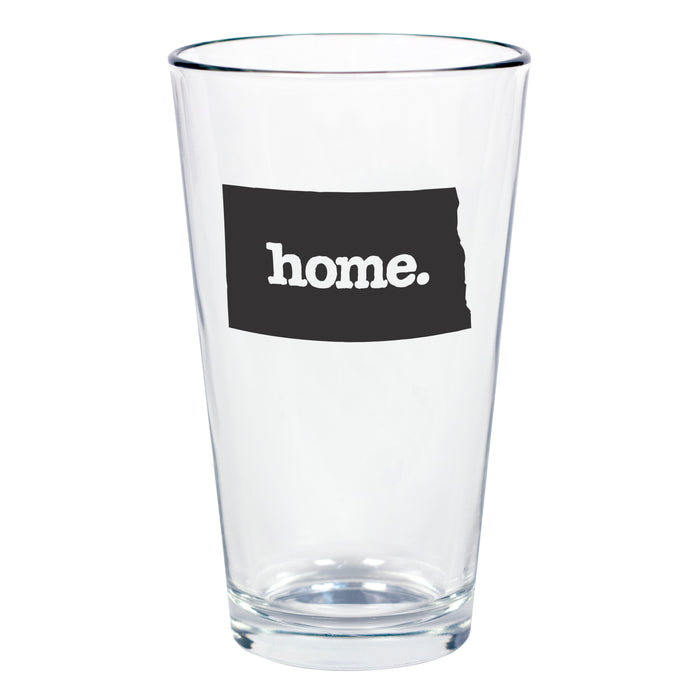 home. Pint Glass - North Dakota, Set of 12
