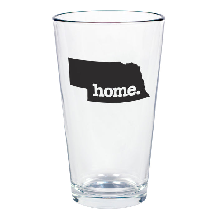 home. Pint Glass - Nebraska, Set of 12