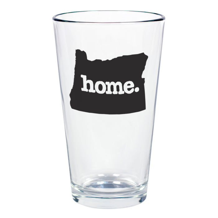 home. Pint Glass - Oregon, Set of 12