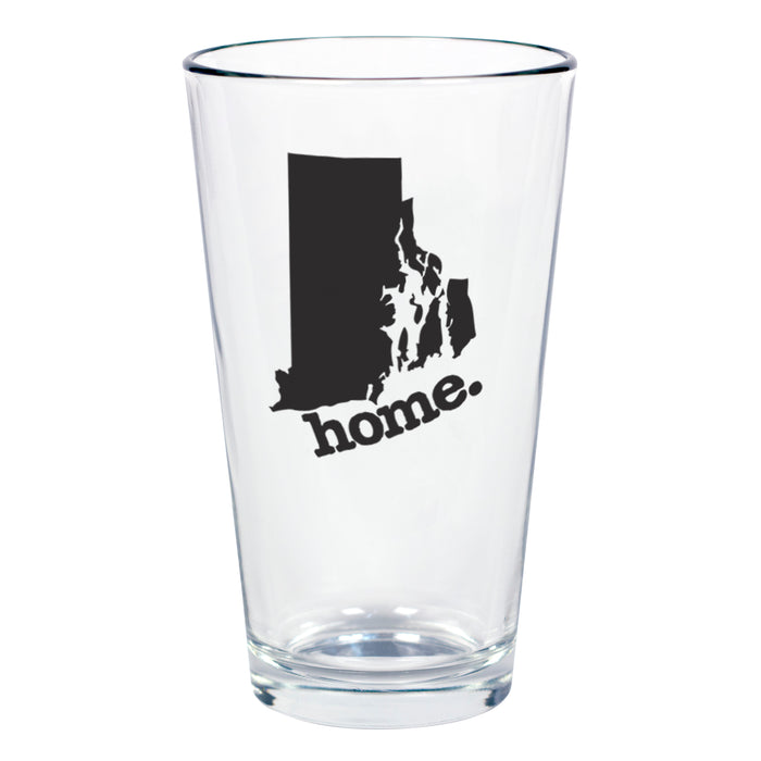 home. Pint Glass - Rhode Island, Set of 12