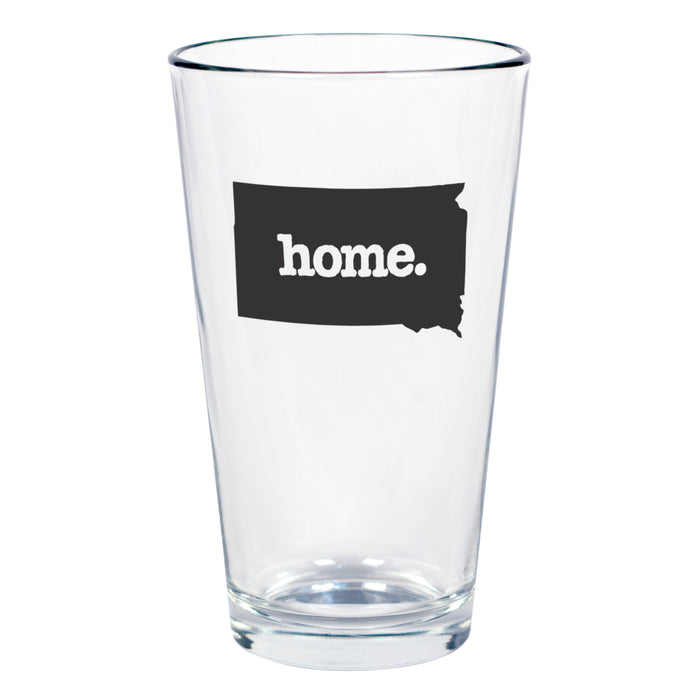 home. Pint Glass - South Dakota, Set of 12