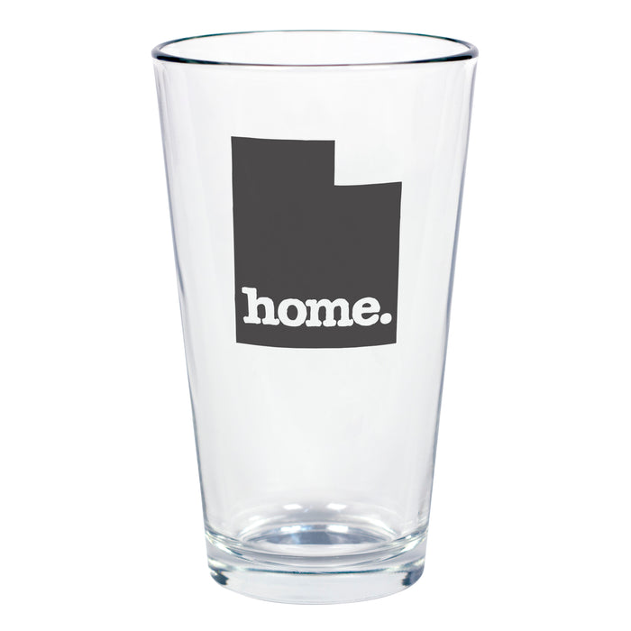 home. Pint Glass - Utah, Set of 12