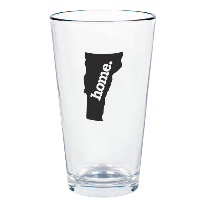 home. Pint Glass - Vermont, Set of 12
