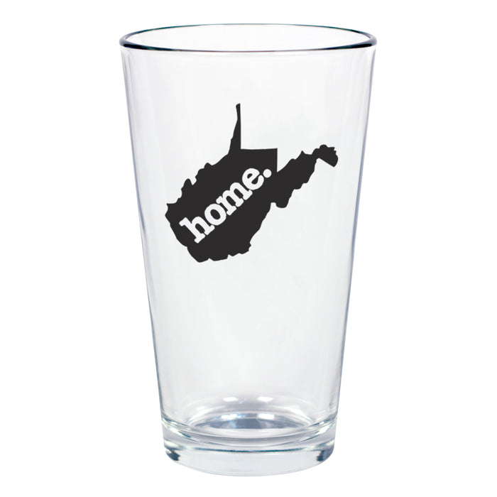 home. Pint Glass - West Virginia, Set of 12