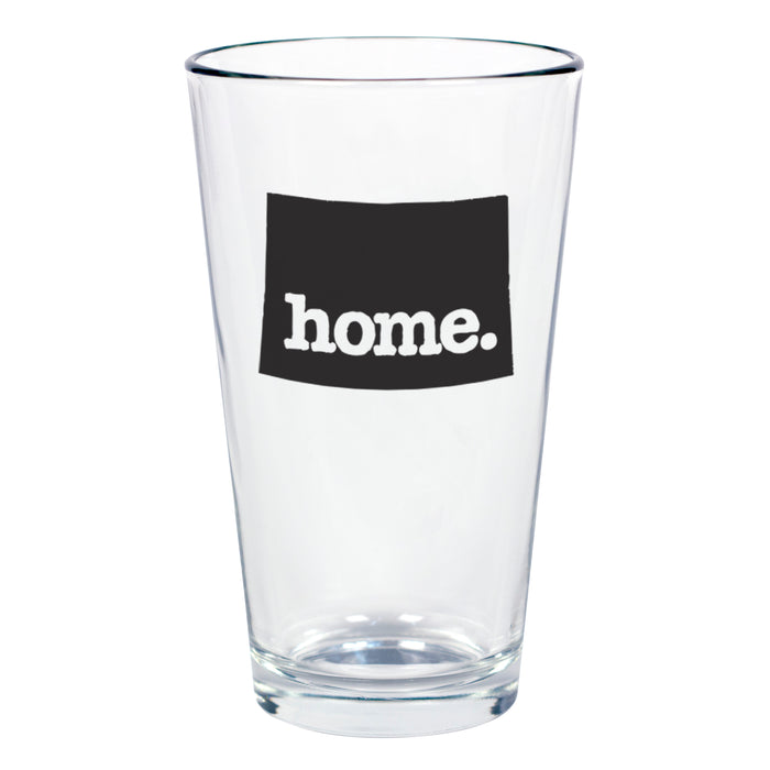 home. Pint Glass - Wyoming, Set of 12