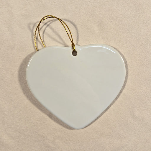 3.25" Heart Sublimation Ornament