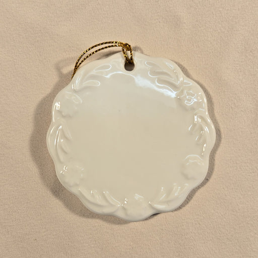 Scalloped Sublimation Ornament, 2.5"