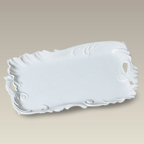 11" Scrolled Rectangular Tray, SELECTED SECONDS