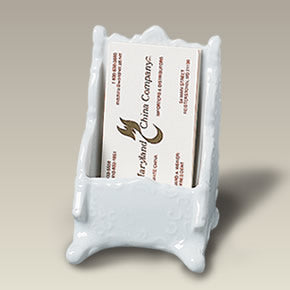 4.5" Scrolled Business Card Holder, SELECTED SECONDS