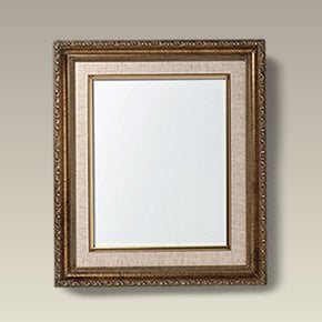 Gold and Linen Frame with 10" x 8" Tile