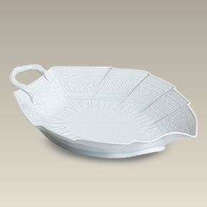 9.5" Embossed Leaf Dish