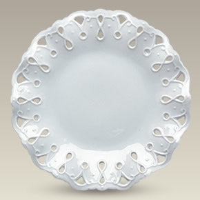 8.75" Fluted Openwork Plate, SELECTED SECONDS
