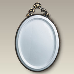 9.5" Oval Plaque with Metal Frame