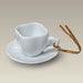 2.75" Limoges Style Cup and Saucer Ornament