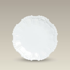 8.25" Fancy Scrolled Plate, SELECTED SECONDS