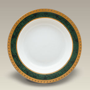 9" Malachite Rim Shaped Soup Bowl