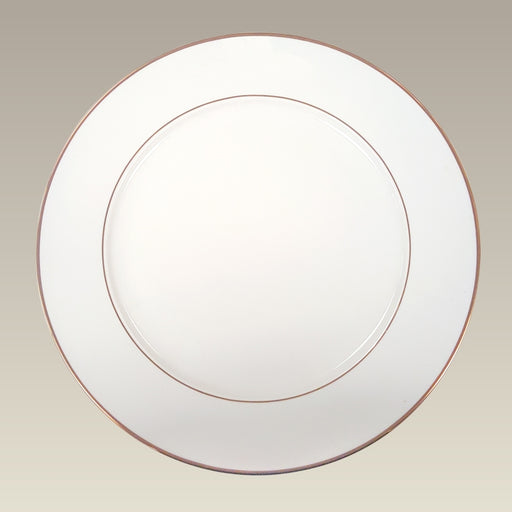 10.62" Double Gold Banded Rim Plate, SELECTED SECONDS