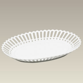Oval Openwork Candy Dish, 10.62", SELECTED SECONDS