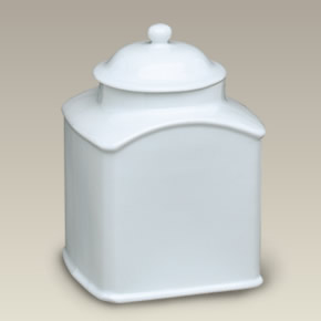 Square Airtight Tea Jar, 6.25", SELECTED SECONDS