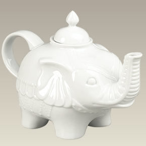 Elephant Shaped Teapot, 6"