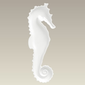 Seahorse Shaped Serving Dish, 15"