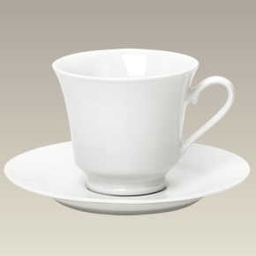 Plain Cup and Saucer, 8 oz.