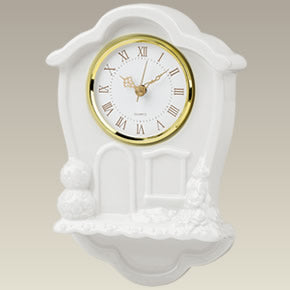 Cottage Shape Wall Clock, 8" x 5.5"