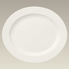 15.75" Cream Colored Oval Platter