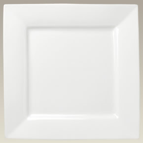 12" Rim Shape Square Plate