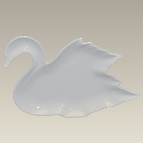 Swan Shaped Candy Dish, 8.25"