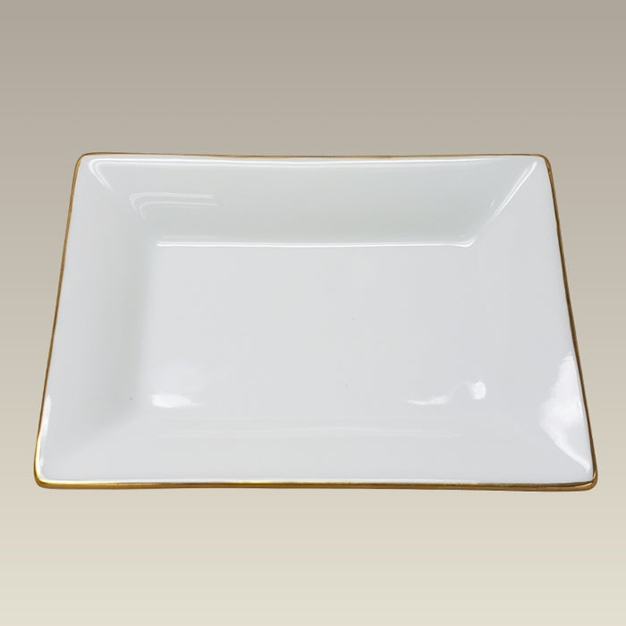 Candy Dish, 4.875" x 3.5" with Gold Trim, SELECTED SECONDS